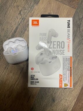 JBL Tune Beam True Wireless Earbuds - White